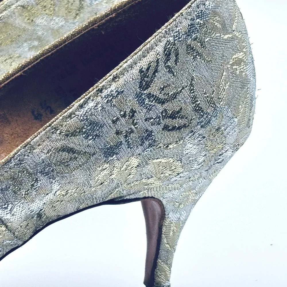 ANTIQUE 1910s-1920s Edwardian/Flapper Heels Shoes